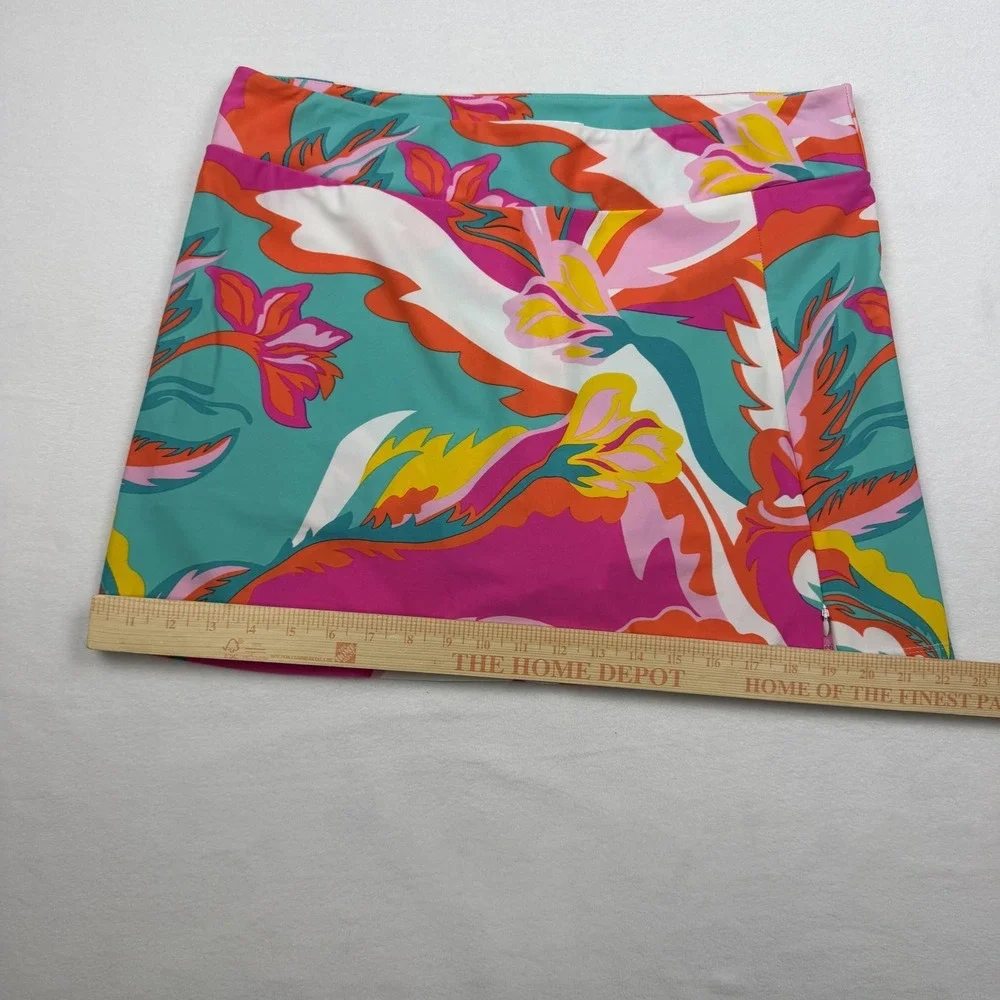 Jude Connally Skort Womens Large Multicolor Floral Golf‎ Tennis Made USA